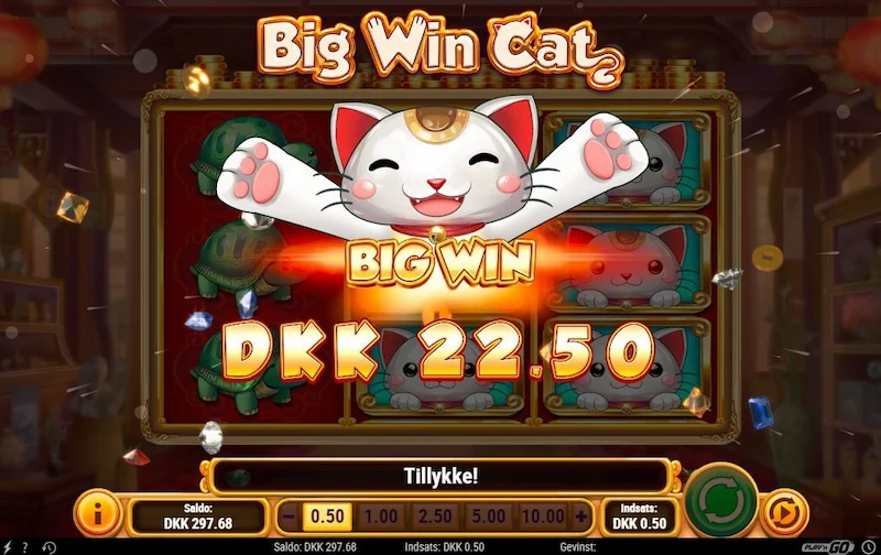 lựa chọn sảnh cá cược Play'n GO để trải nghiệm Big Win Cat